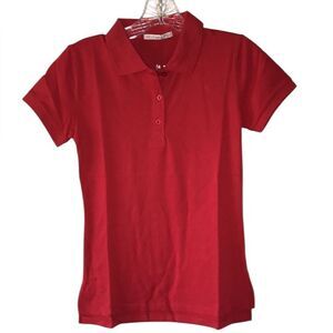 NEW Active Basic Red Polo Shirt